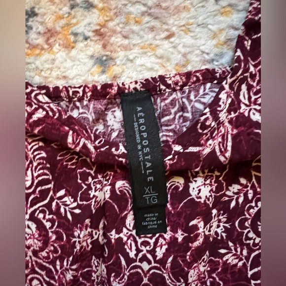 Aéropostale Red Pattern Romper - Picture 5 of 6